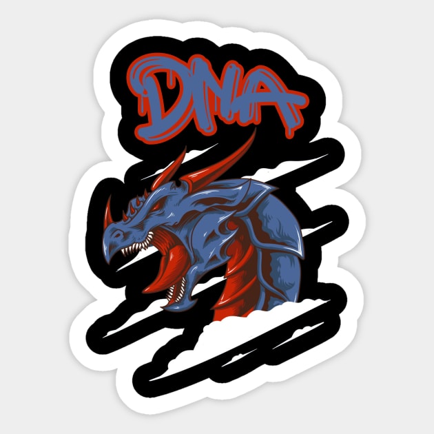 DNA #128 Sticker by DNA Tees